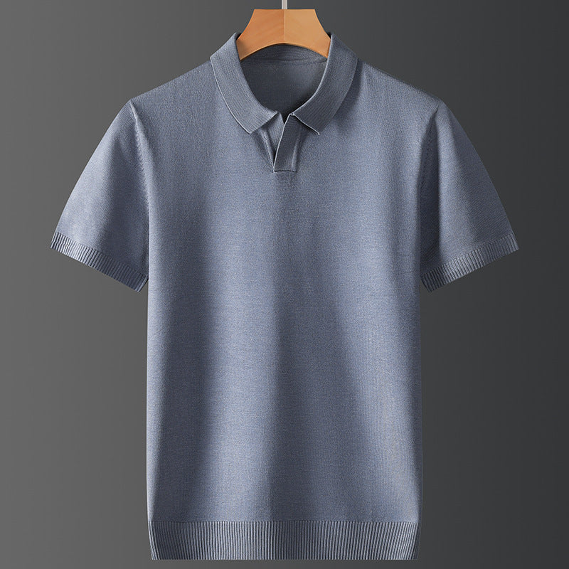 Men Short-sleeved Trendy Polo Shirt