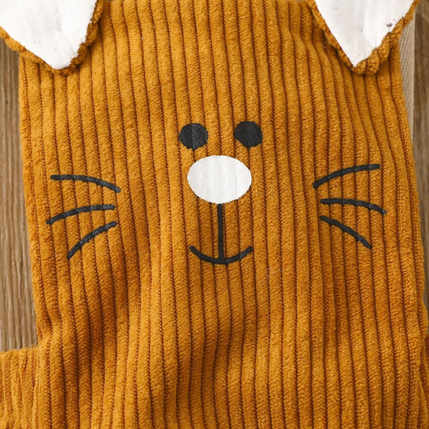 Boys And Girls Baby Corduroy Small Rabbit Backstrap Triangle Clothing