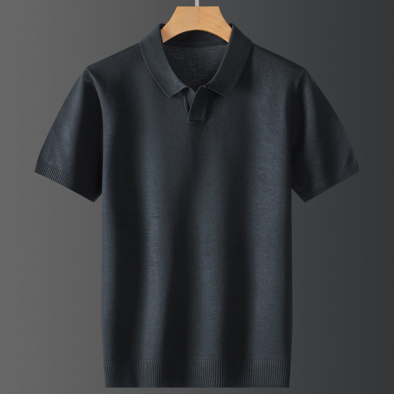 Men Short-sleeved Trendy Polo Shirt